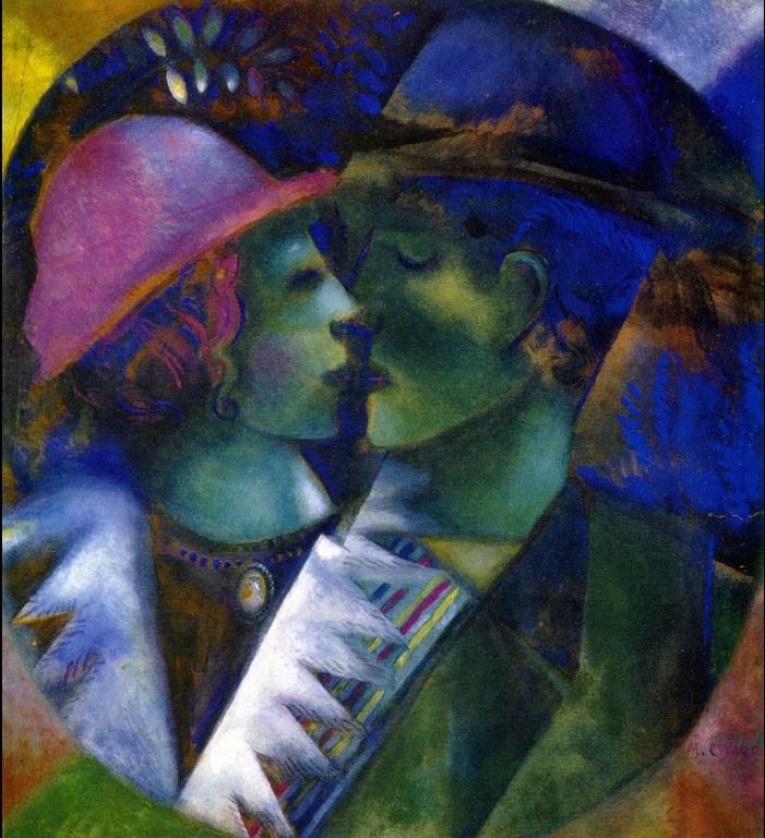 Green Lovers Zeitgenosse Marc Chagall Ölgemälde